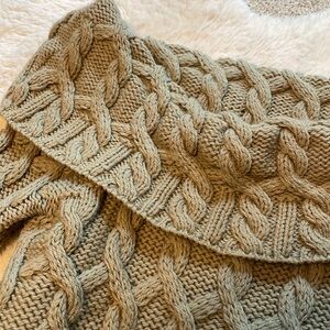 Paul James Wool Sweater off the Shoulder